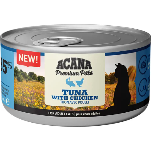 Acana Premium Pâté Wet Food with Tuna & Chicken for Adult Cats