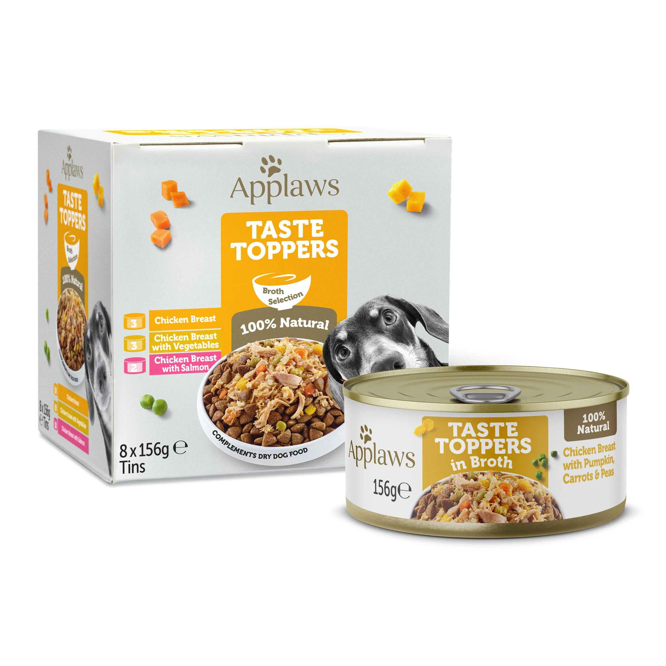 Applaws Wet Food with Chicken Breast, Pumpkin, Carrots & Peas In Broth for Adult Dogs - Image 3