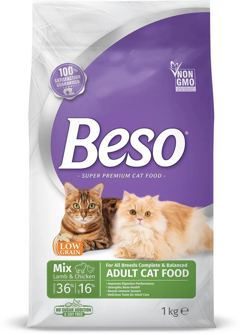 Beso Lamb & Chicken Dry food for Adult Cats 1kg