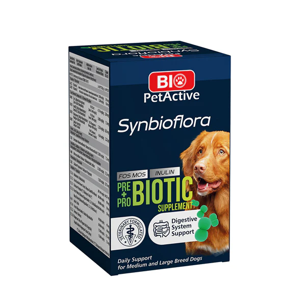 Bio PetActive Synbioflora Digestive System Support for Small Breed Dogs 60 Tablets 30g