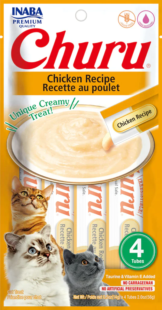 Churu Chicken Cream Treats for Cats 14gm*4