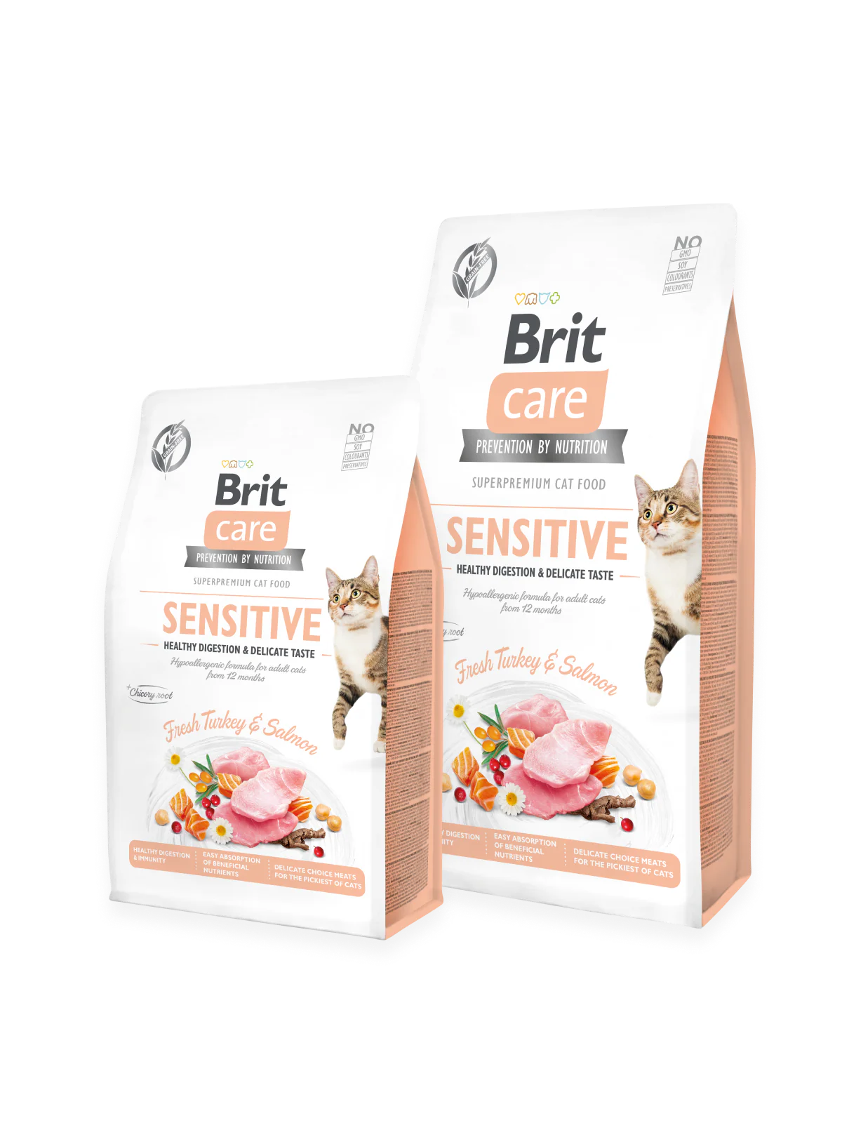 Brit Care Cat Dry Food Sensitive Healthy Digestion & Delicate Taste 2kg