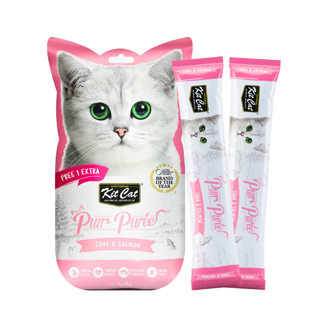 Kit Cat Purr Puree Tuna & Salmon for Cats - Image 2