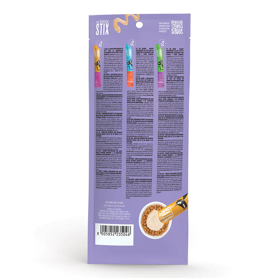Schesir Creamy Stix with Chicken, Salmon & Duck for Adult Cats - Image 3