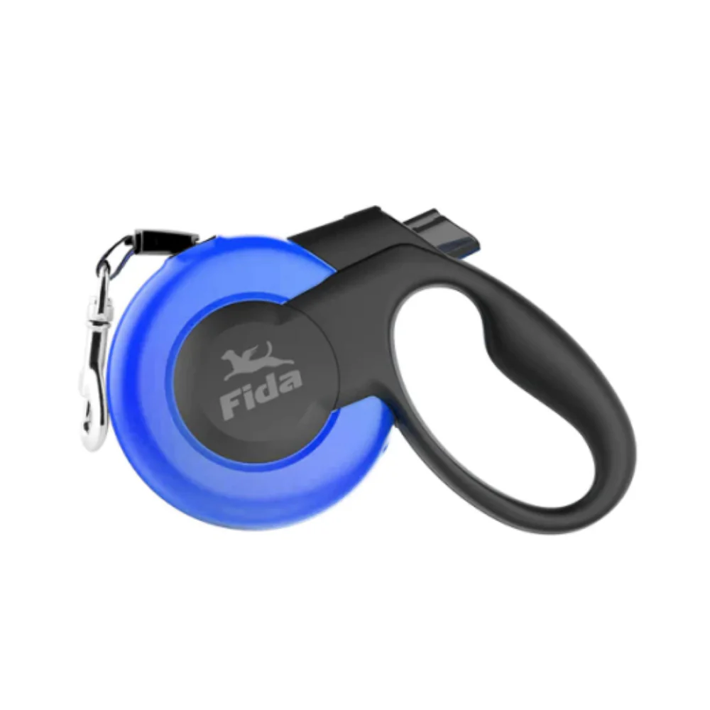 Fida M7+ Mars Extendable Leash Tape S Blue 5m 15kg