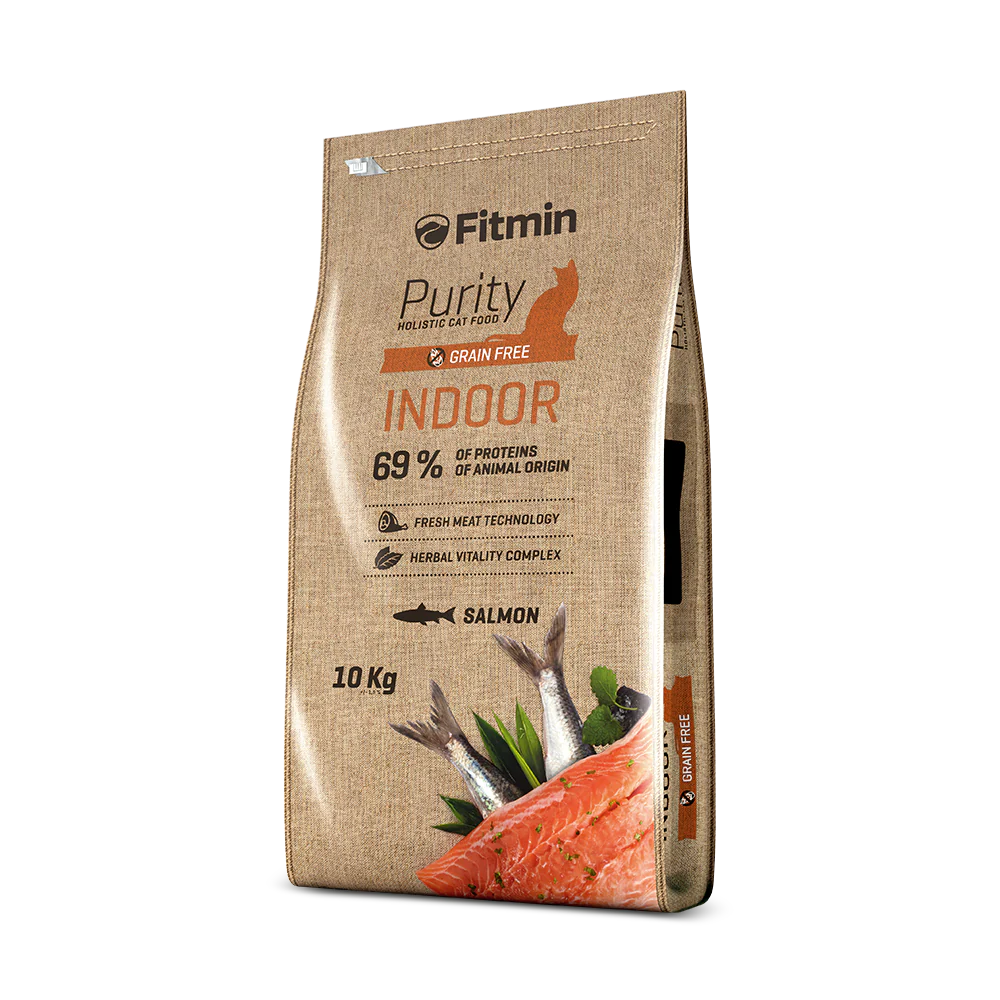 Fitmin Purity 69% Dry Food with Salmon for Indoor Adult Cats 1.5kg
