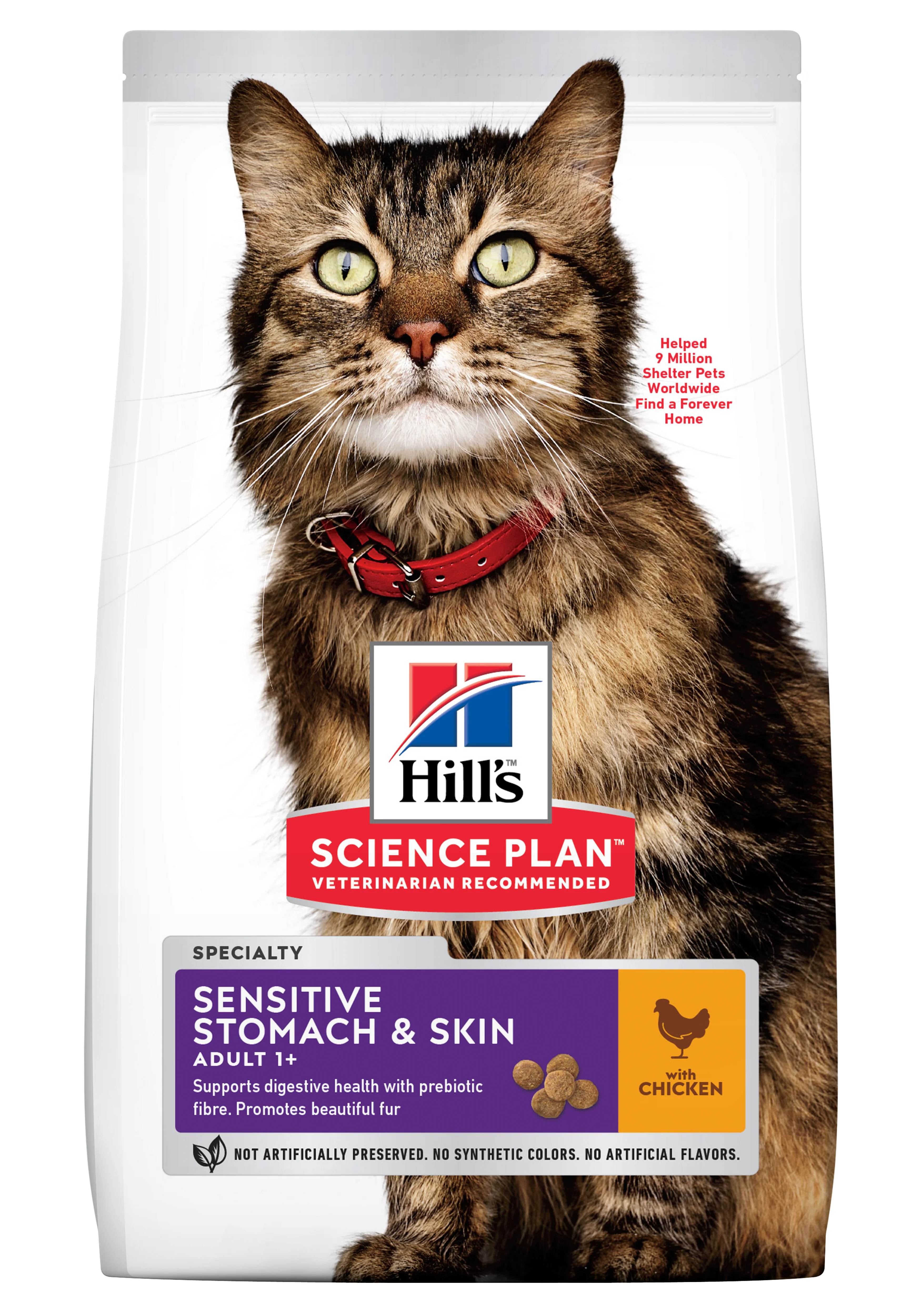 Hills Dry Food Adult Cats Sensitive Stomach & Skin 1.5kg