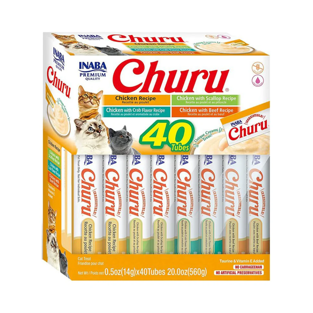 Inaba Churu Chicken Variety Treat for Cats 40 x 14g