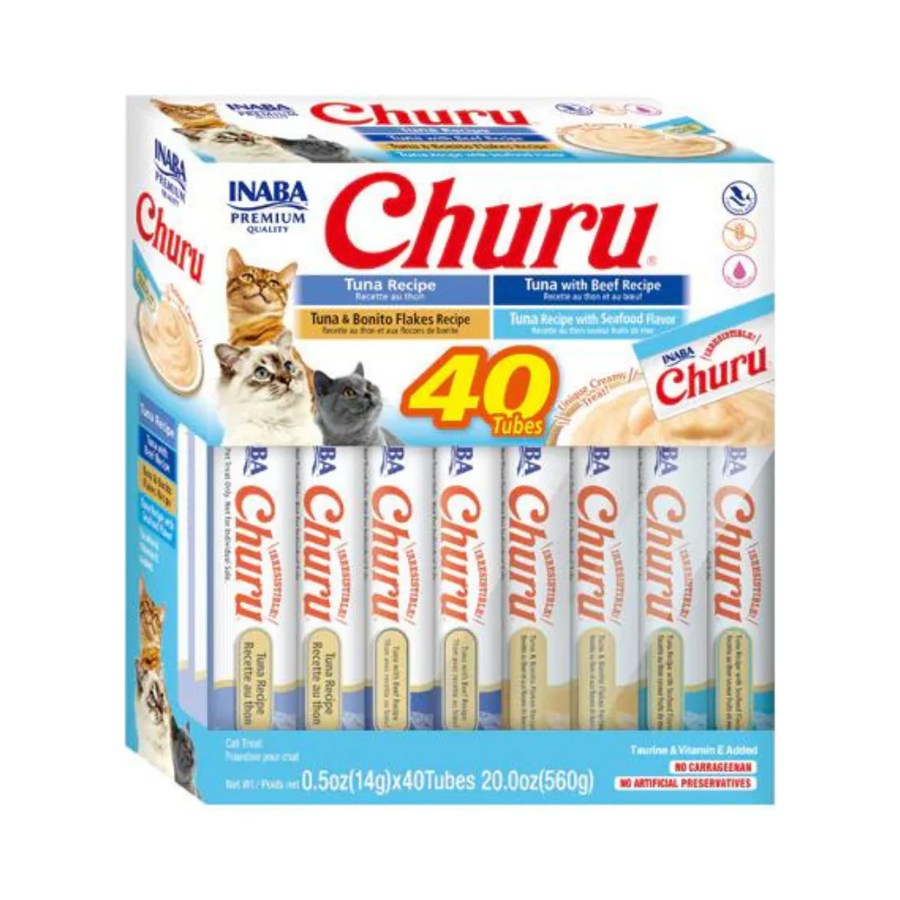 Inaba Churu Tuna Variety Treat for Cats 40 x 14g