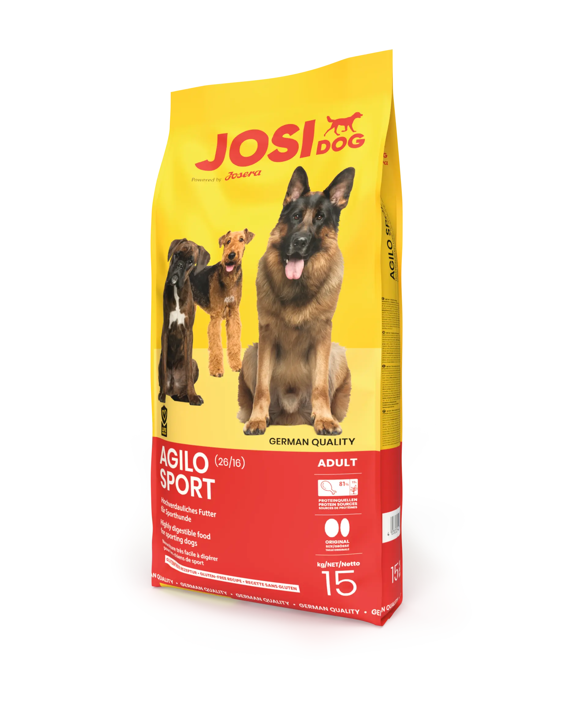 Josi Dog Agilo Sport for Adult High Energy Dogs 15kg