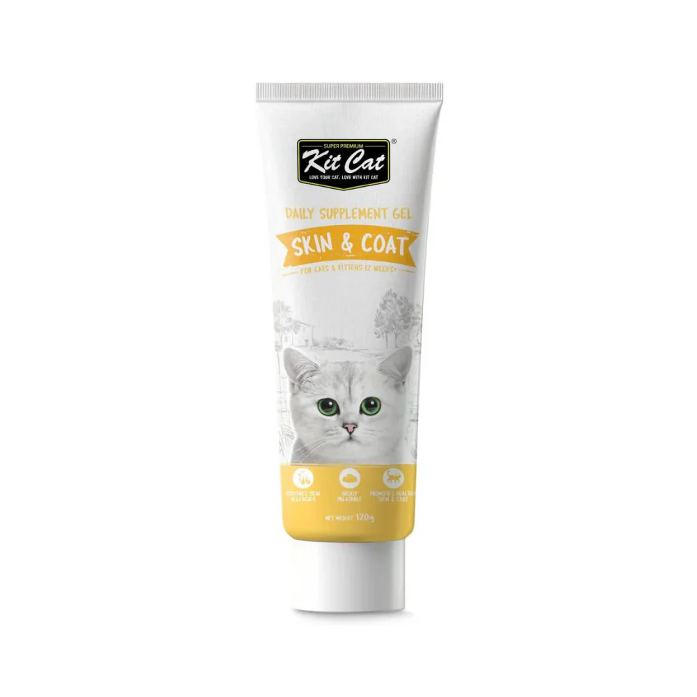 Kit Cat Daily Supplement Gel Skin & Coat for Cat & Kittens 120g