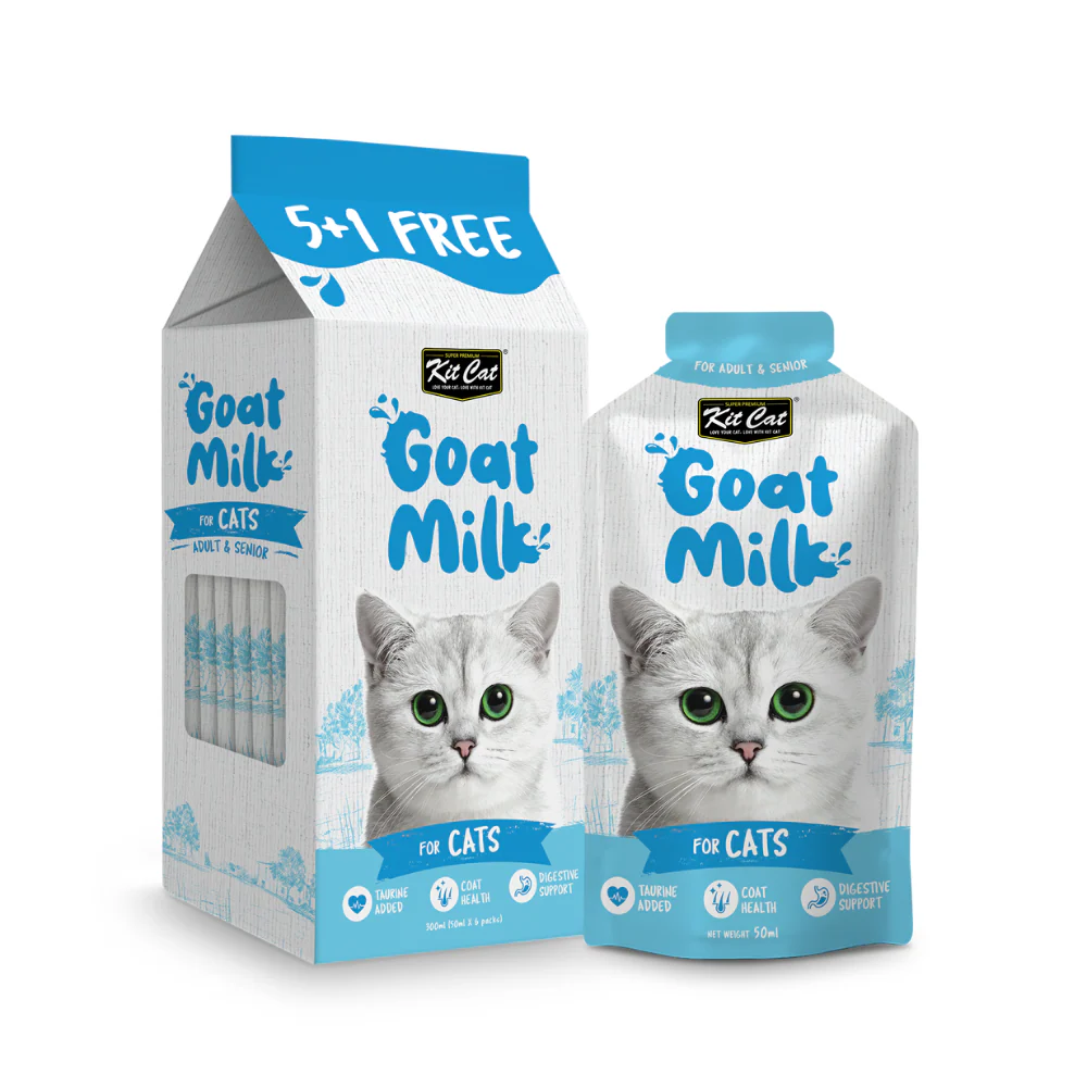 Kit Cat Goat Milk for Adult Cats 6x50 ml