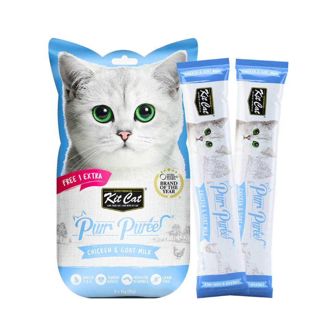 Kit Cat Purr Puree Chicken & Goat Milk for Cats - Image 2