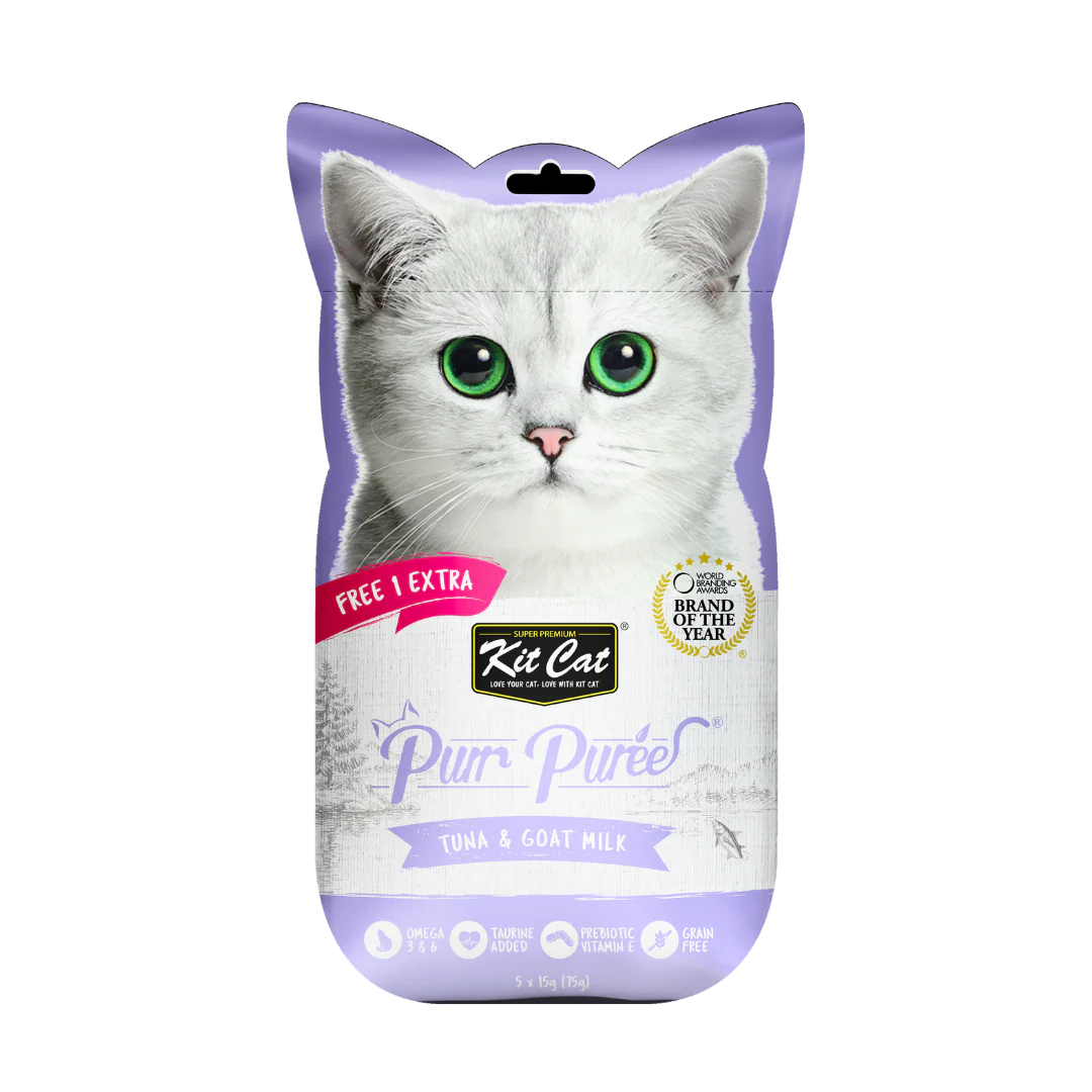 Kit Cat Purr Puree Tuna & Goat Milk for Cats