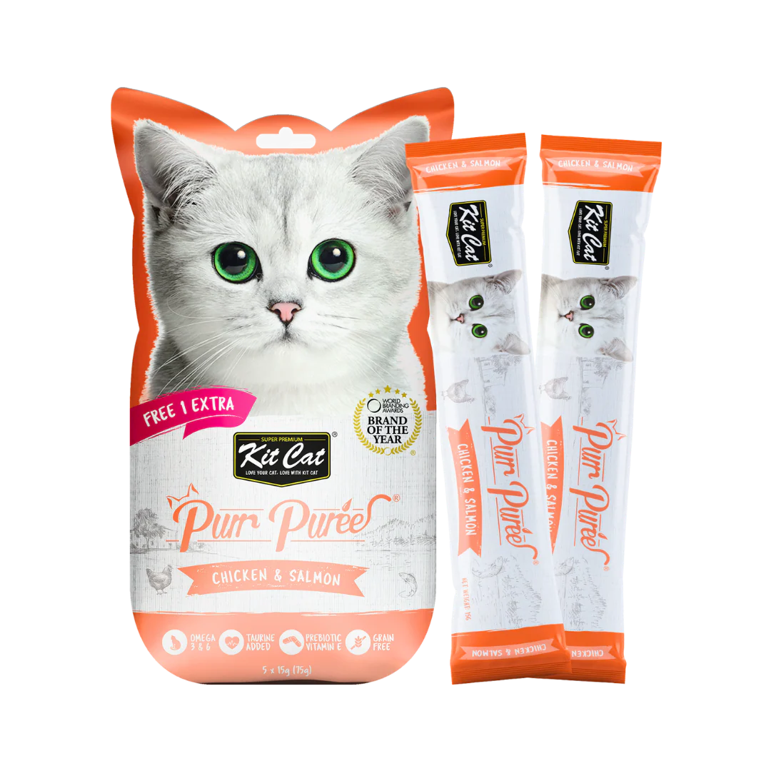 Kit Cat Purr Puree Chicken & Salmon for Cats - Image 2