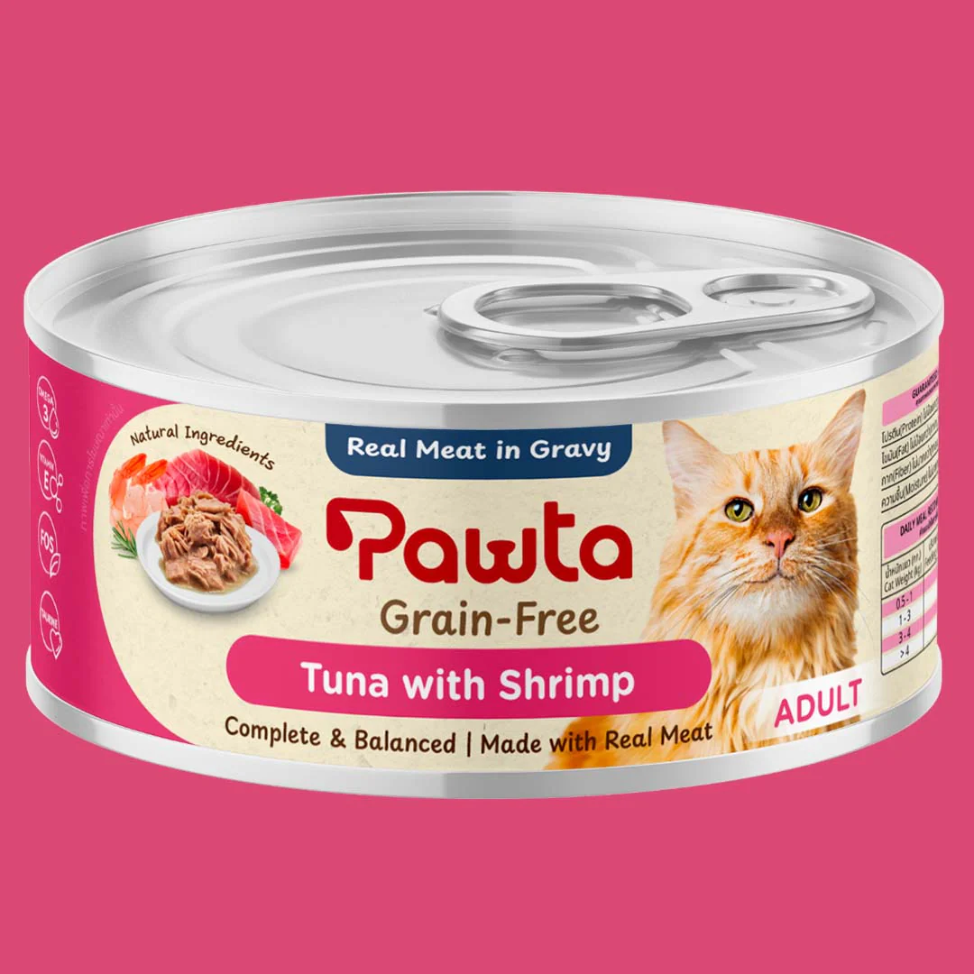 Pawta Complete & Balanced Wet Food with Tuna & Shrimp In Gravy for Adult Cats - Image 4