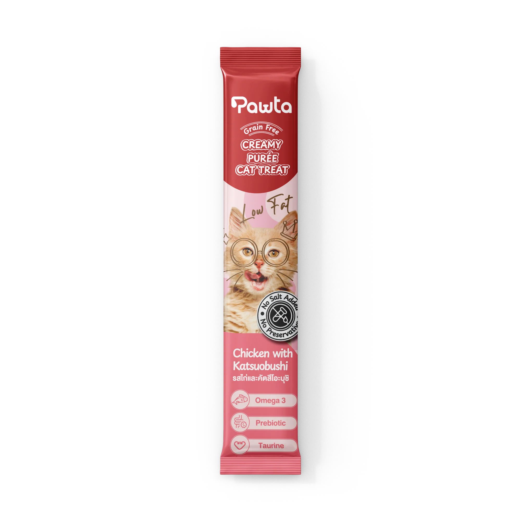 Pawta Creamy Puree Cat Treat Chicken with Bonito Flakes - Image 3