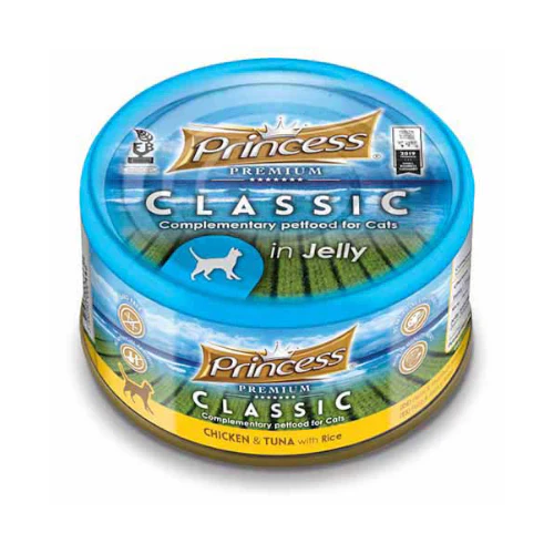 Princess Classic Chicken and Tuna with Rice in Cans for Adult Cats 170g