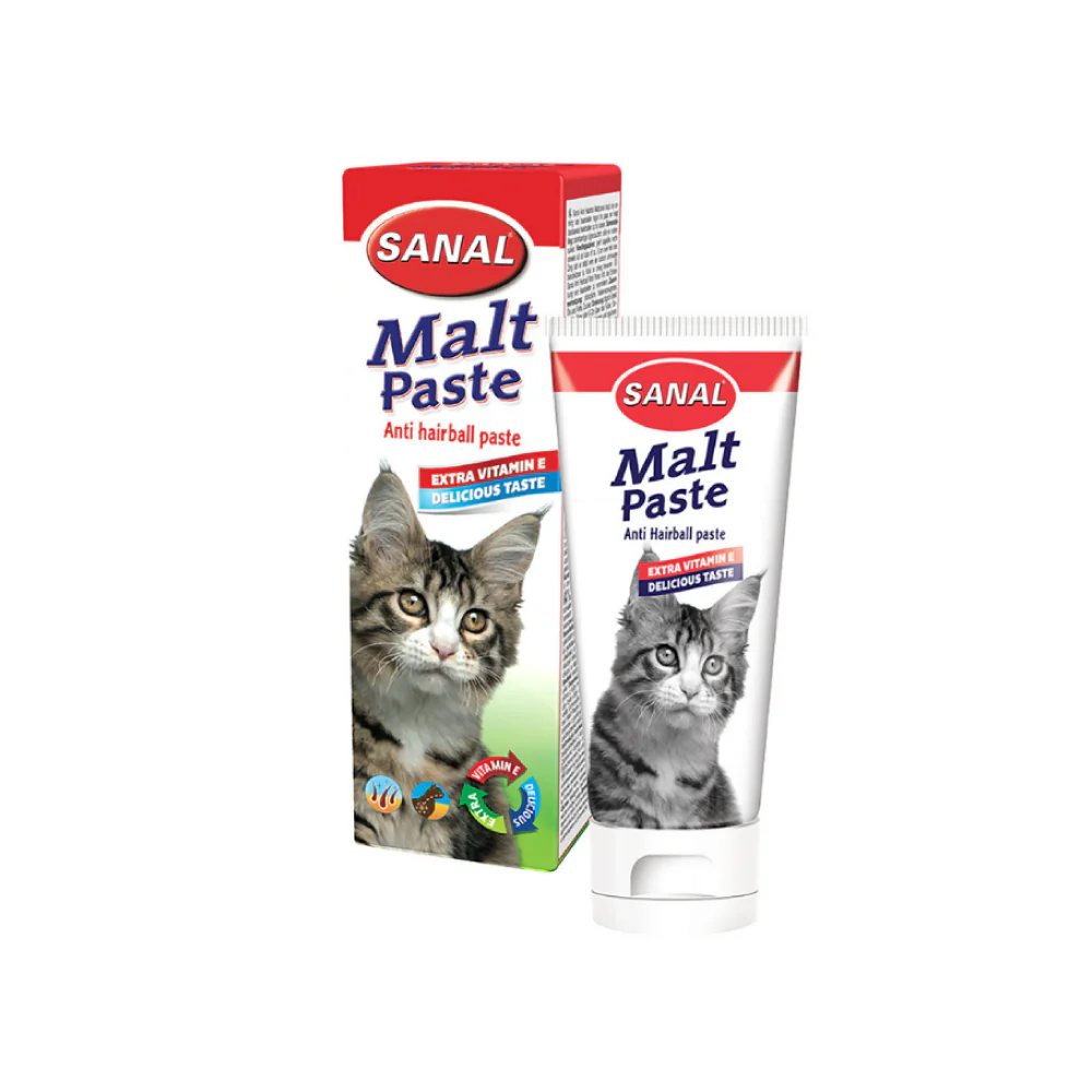 Sanal Malt Anti Hairball Paste for Cats 100g