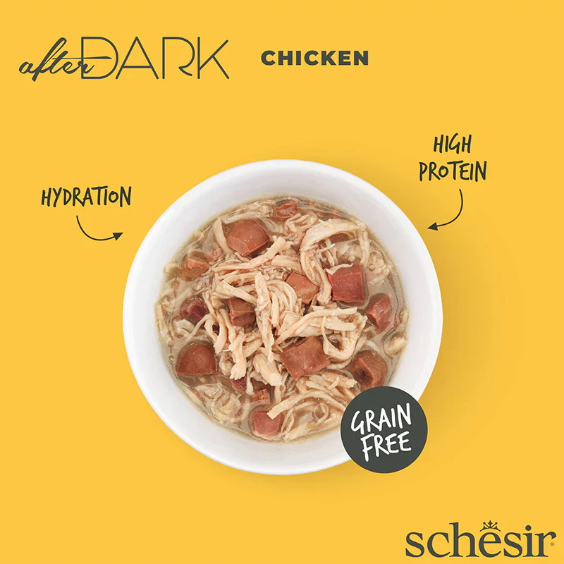 Schesir After Dark Wet Food with Chicken, Livers & Hearts in Broth for Adult Cats - Image 4