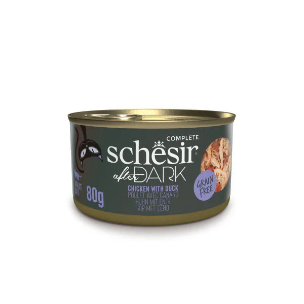 Schesir After Dark Wet Food with Chicken & Duck in Broth for Adult Cats