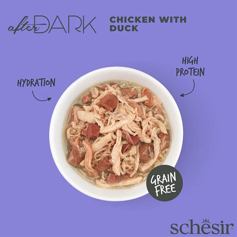 Schesir After Dark Wet Food with Chicken & Duck in Broth for Adult Cats - Image 4