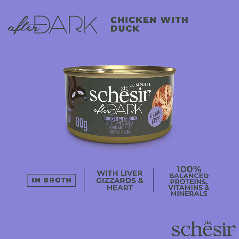 Schesir After Dark Wet Food with Chicken & Duck in Broth for Adult Cats - Image 5