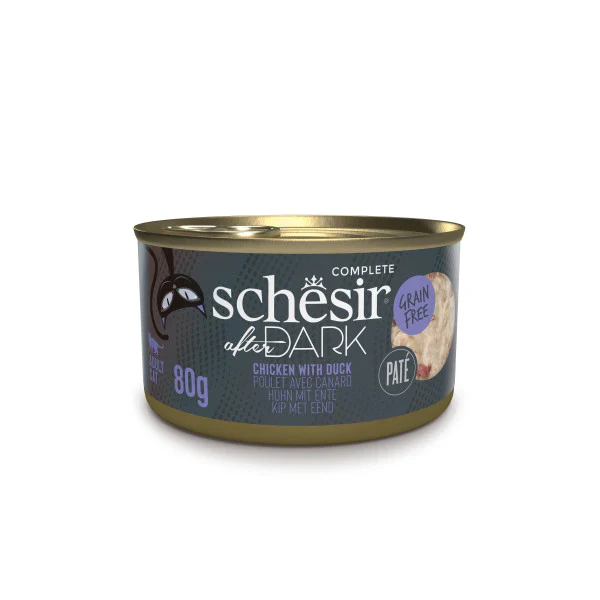 Schesir After Dark Pâté Wet Food with Chicken & Duck for Adult Cats