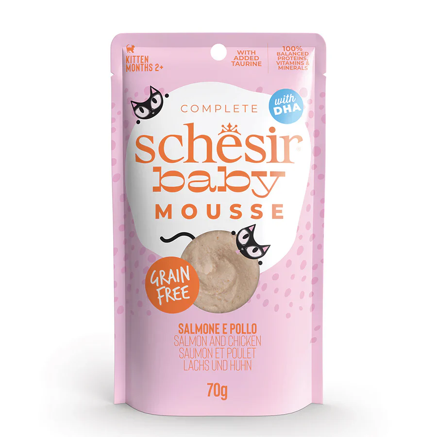 Schesir Baby Salom with Chicken in Mousse for Kittens 70g