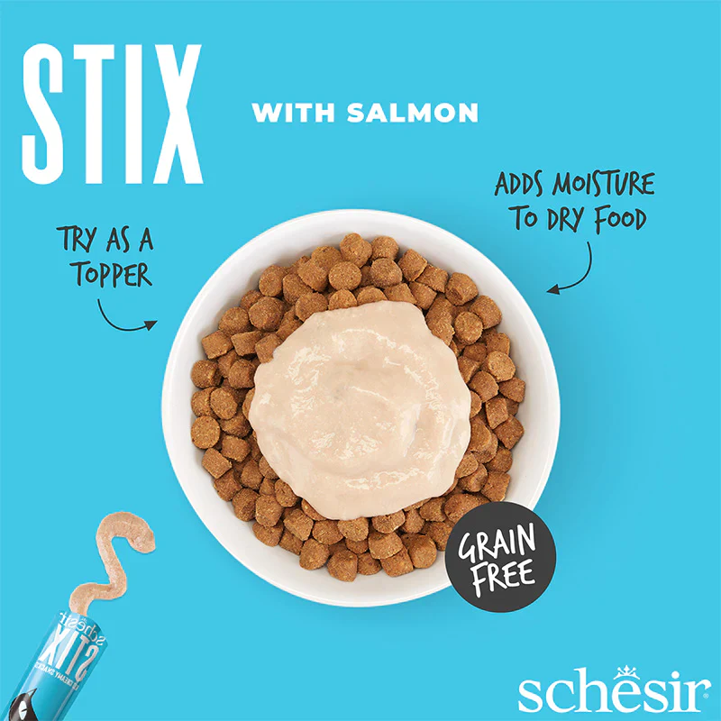 Schesir Creamy Stix with Salmon for Adult Cats - Image 3