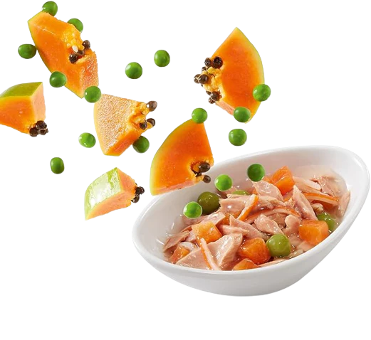 Schesir Salads Poké Wet Food with Tuna, Surimi, Papaya & Peas for Adult Cats - Image 4