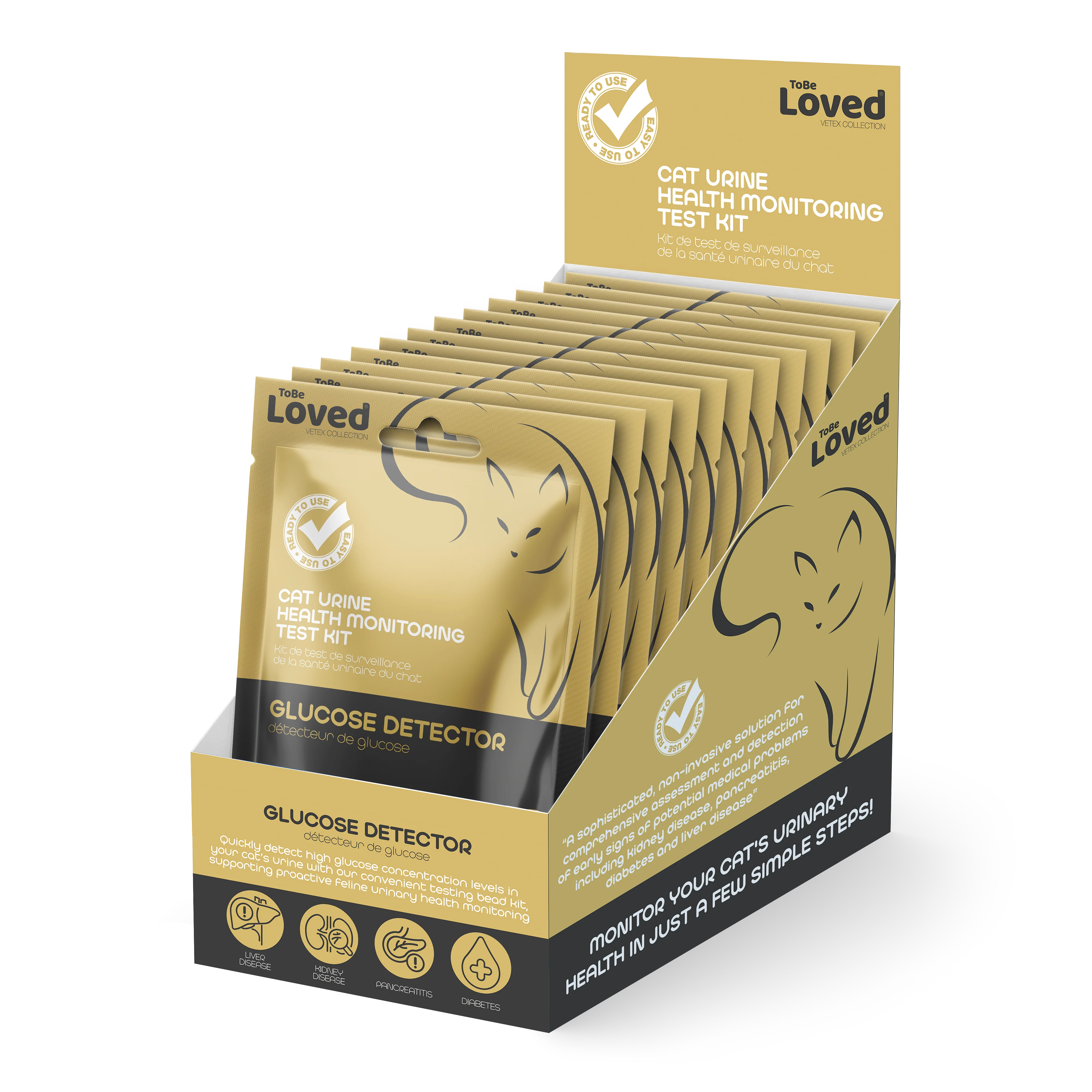 To Be Loved Cat Urine Health Monitoring Test Kit 10g (Glucose Detector) - Image 3