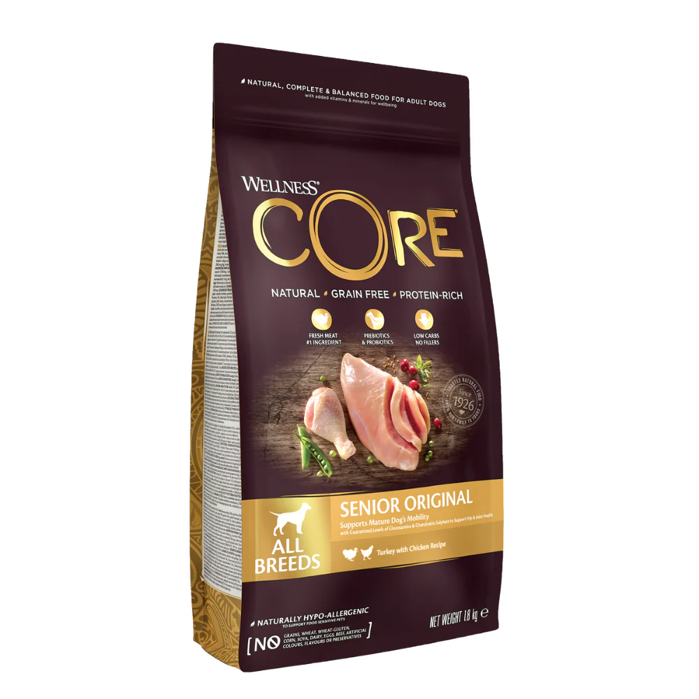 Wellness Core Original Dry Food with Turkey & Chicken for Senior Dogs