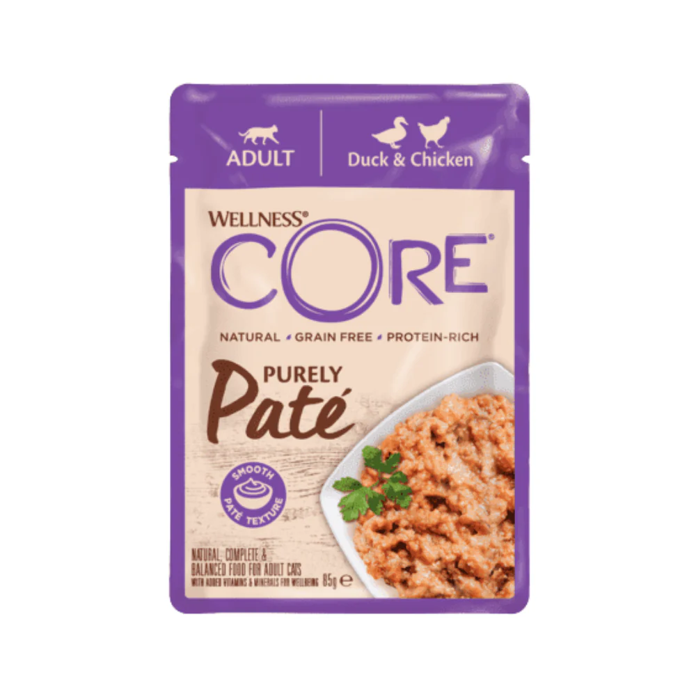 Wellness Core Purely Pâté Pouchs with Chicken & Duck for Adult Cats
