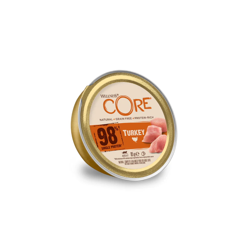 Wellness Core Wet Food 98% Single Protein with Turkey for Adult Cats