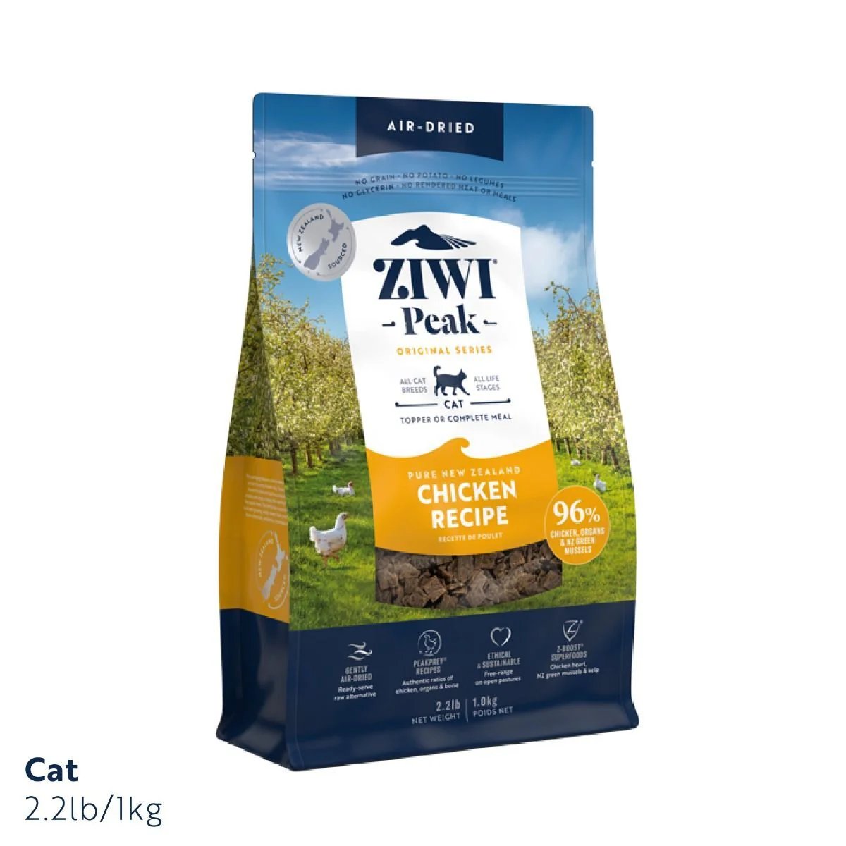 ZIWI Air-Dried Dry Food with Chicken for All Breed & Life Stage Cats 1kg