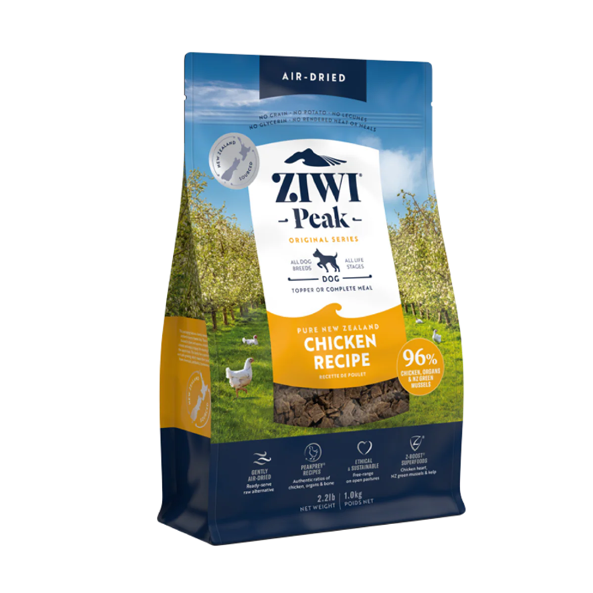ZIWI Air-Dried Dry Food with Chicken for All Breed & Life Stage Dogs 1kg